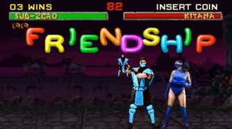 mortal kombat sub-zero friendship with Kitana