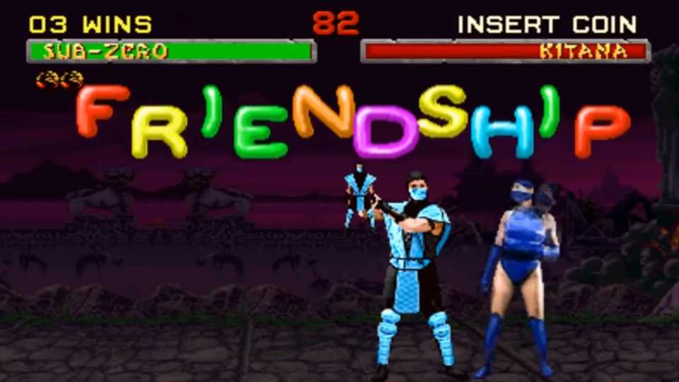 mortal kombat sub-zero friendship with Kitana