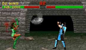 mortal kombat 2 sub-zero vs JAde