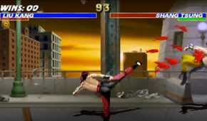 mortal kombat 2 liu kang kicking shang tsung