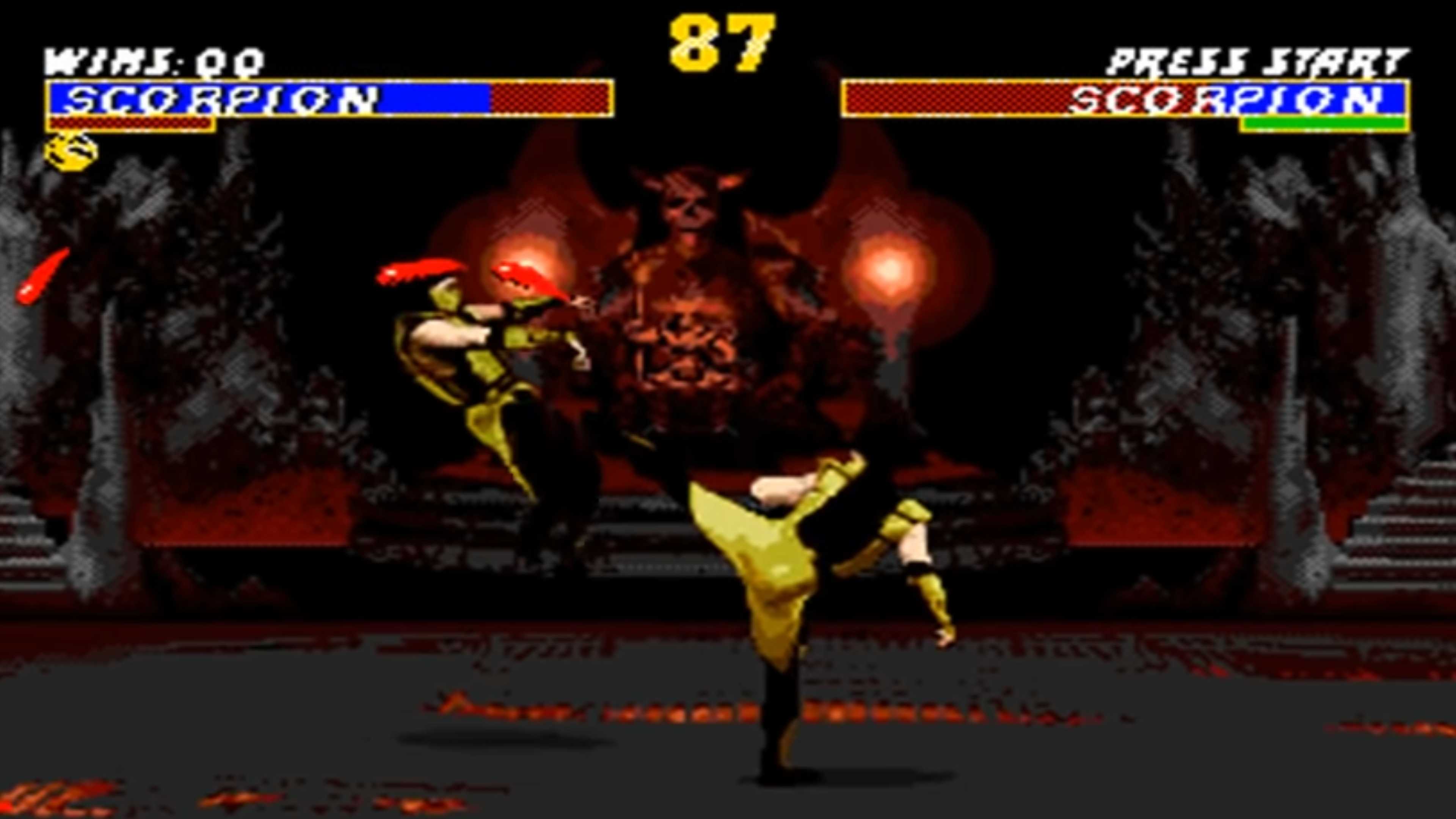 mortal kombat 2 scorpion v scorpion