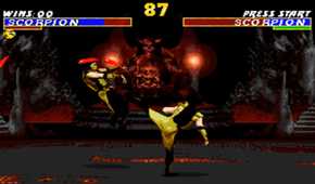 mortal kombat 2 scorpion v scorpion