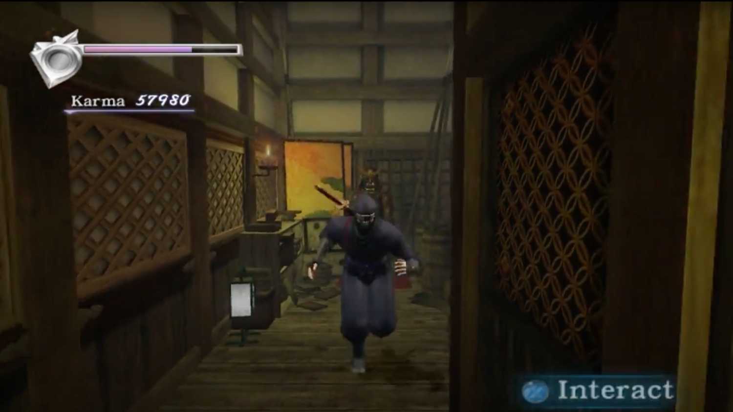Ninja Gaiden Black Ryu running down a hallway