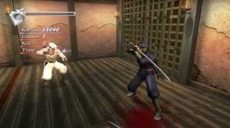 Ninja Gaiden Black Ryu deflecting near a white robed ninja
