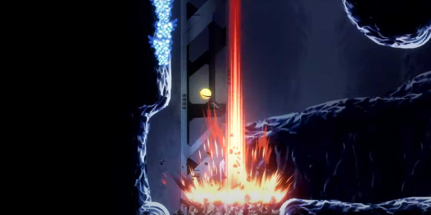 A screenshot of the main character doing an attack in Shadow Labryinth