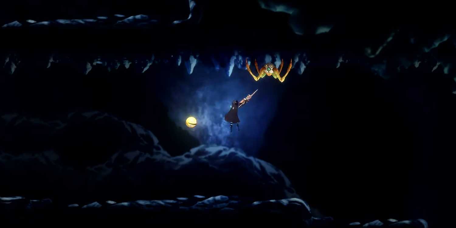 A screenshot of a level and enemy in Shadow Labryinth