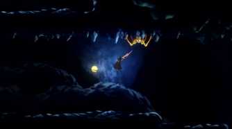 A screenshot of a level and enemy in Shadow Labryinth