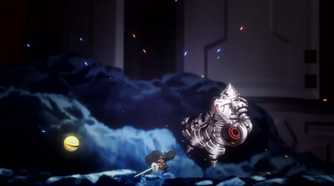 A screenshot of a boss fight in Shadow Labryinth