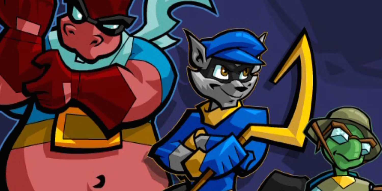 A screenshot of the characters from Sly 2: Band of Thieves