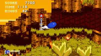 sonic 3 sonic spin dashing during the golden hour