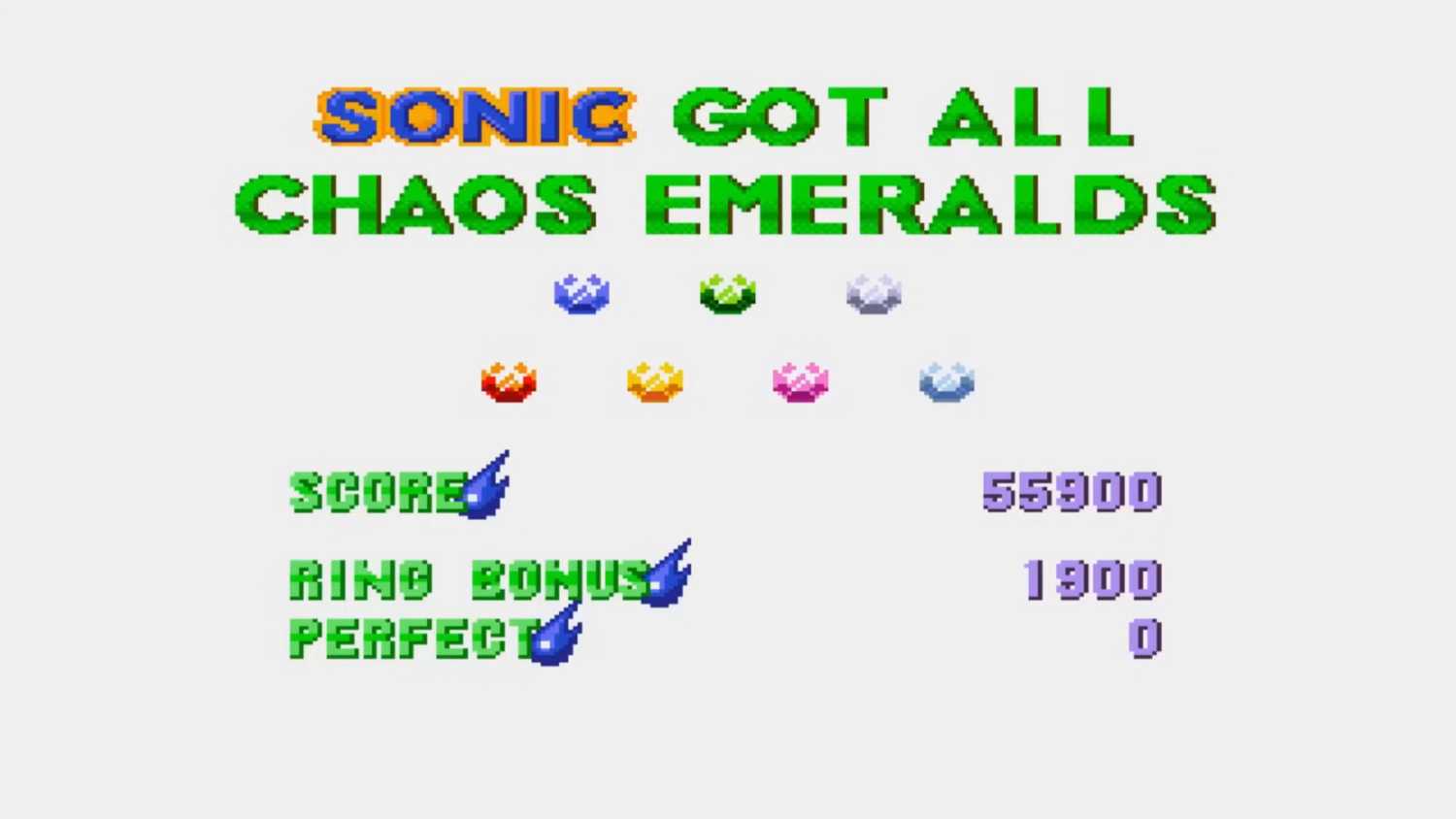 sonic 3 getting all of the chaos emeralds