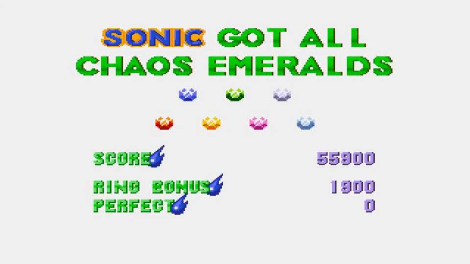 sonic 3 getting all of the chaos emeralds