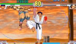 A screenshot of gameplay from Street Fighter III: Third Strike