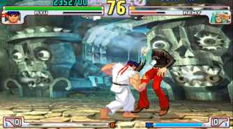 A screenshot of gameplay from Street Fighter III: Third Strike