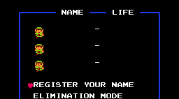 the legend of zelda name input screen