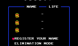 the legend of zelda name input screen