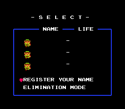 the legend of zelda name input screen