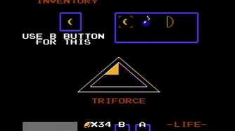 the legend of zelda inventory screen