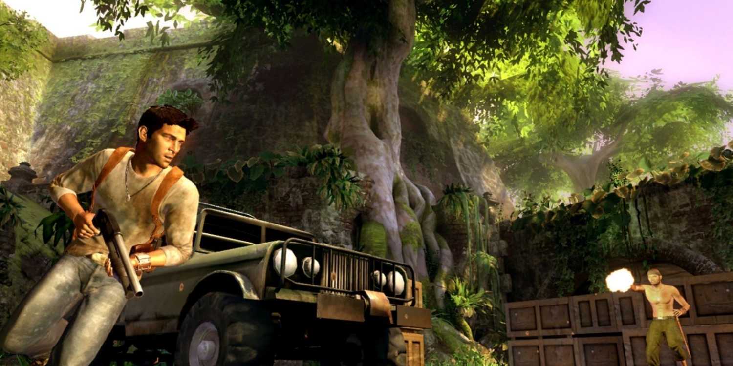 unchartedscreenshotofdraketakingcoverbehindjeep.jpg