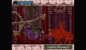 Gameplay from Castlevania: Symphony of the Night.