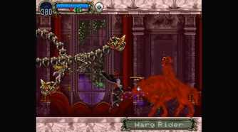 Gameplay from Castlevania: Symphony of the Night.