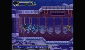 Gameplay from Castlevania: Symphony of the Night.