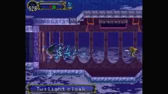 Gameplay from Castlevania: Symphony of the Night.