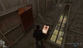 Screenshot from Max Payne 2: The Fall of Max Payne video game of Max Payne standing in unfinished building