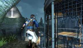 Prince of Persia: Sands of Time the prince standing on a cliff