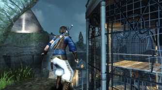 Prince of Persia: Sands of Time the prince standing on a cliff