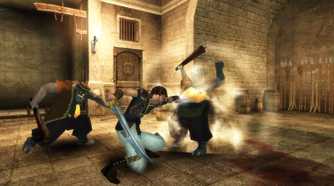 Prince of Persia: Sands of Time the prince stabbing a baddy