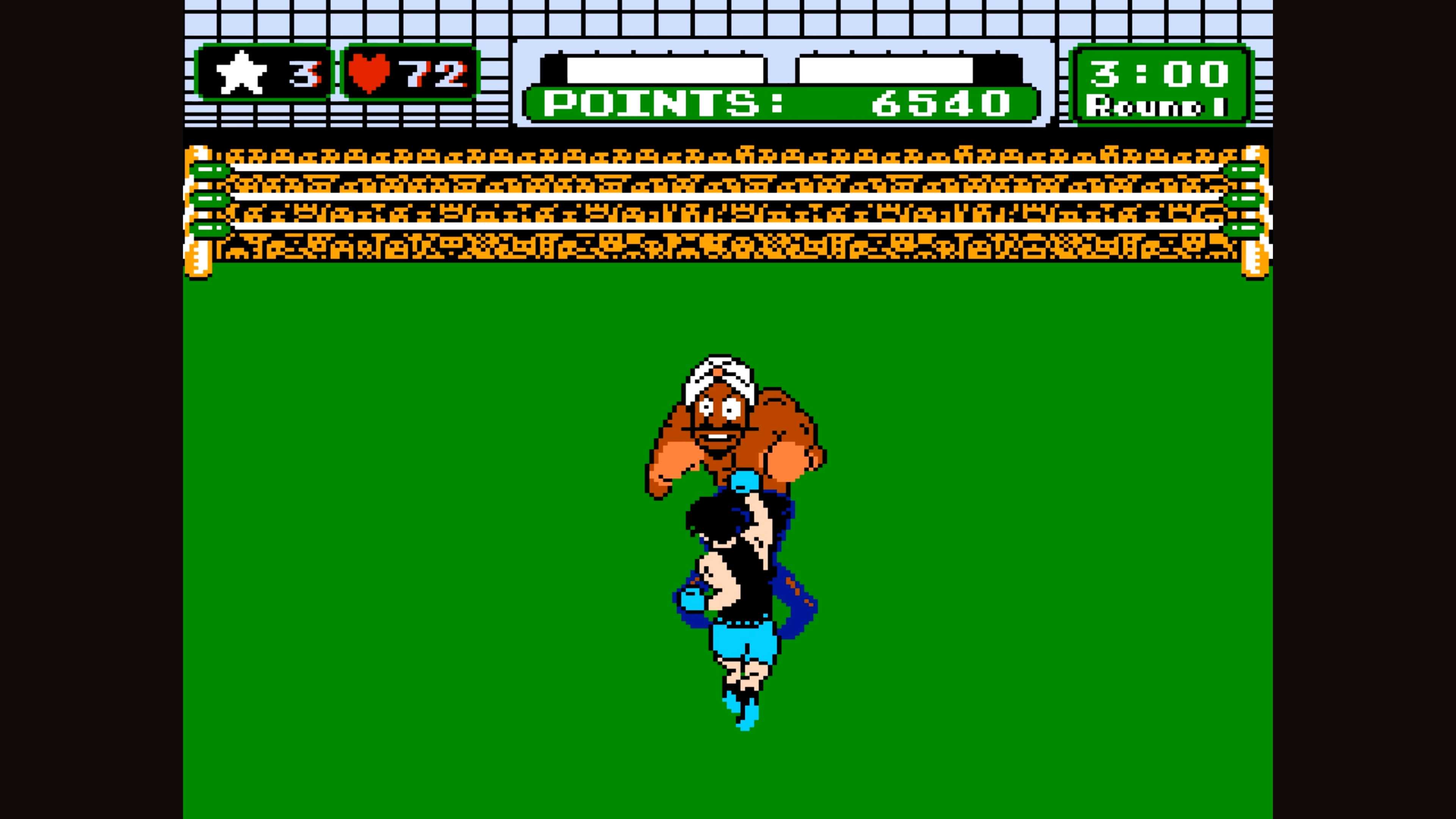 punch out gameplay showing little mac fighting an opponent with a turban
