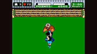 punch out gameplay showing little mac fighting an opponent with a turban