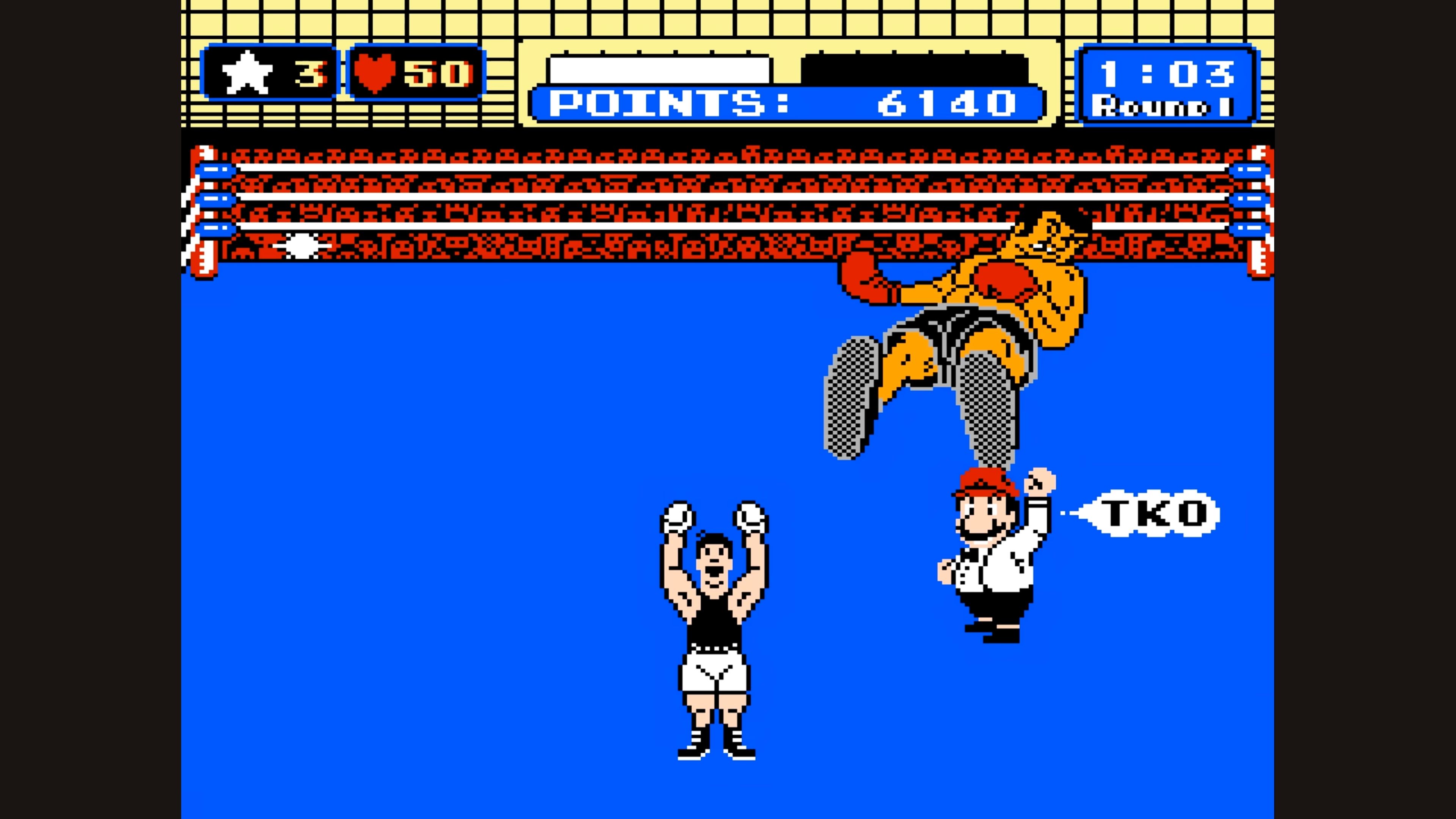 punch out gameplay of little mac knocking someone out