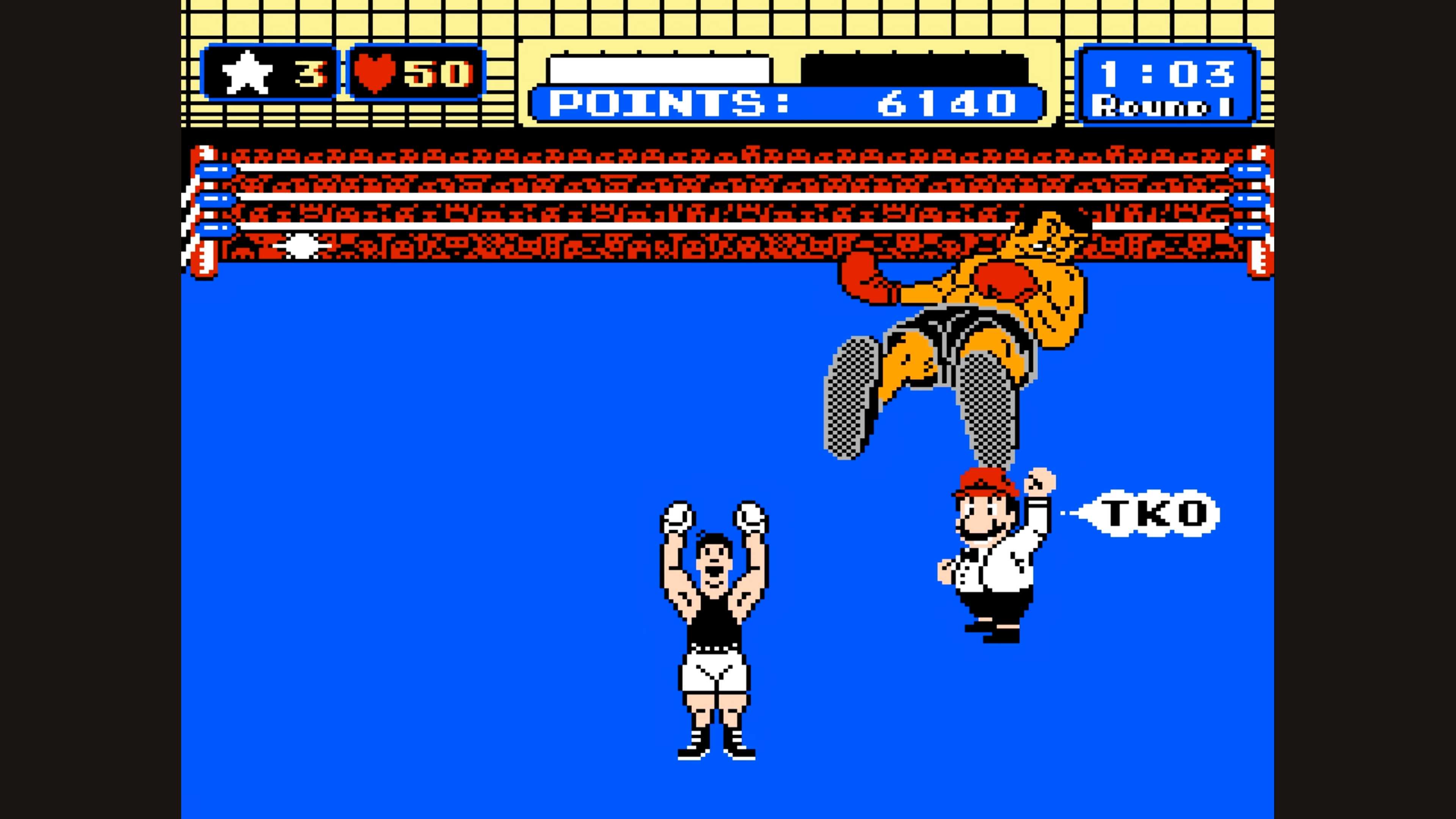 punch out gameplay of little mac knocking someone out
