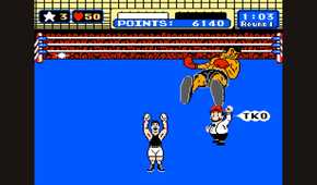 punch out gameplay of little mac knocking someone out