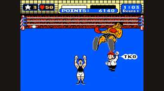 punch out gameplay of little mac knocking someone out