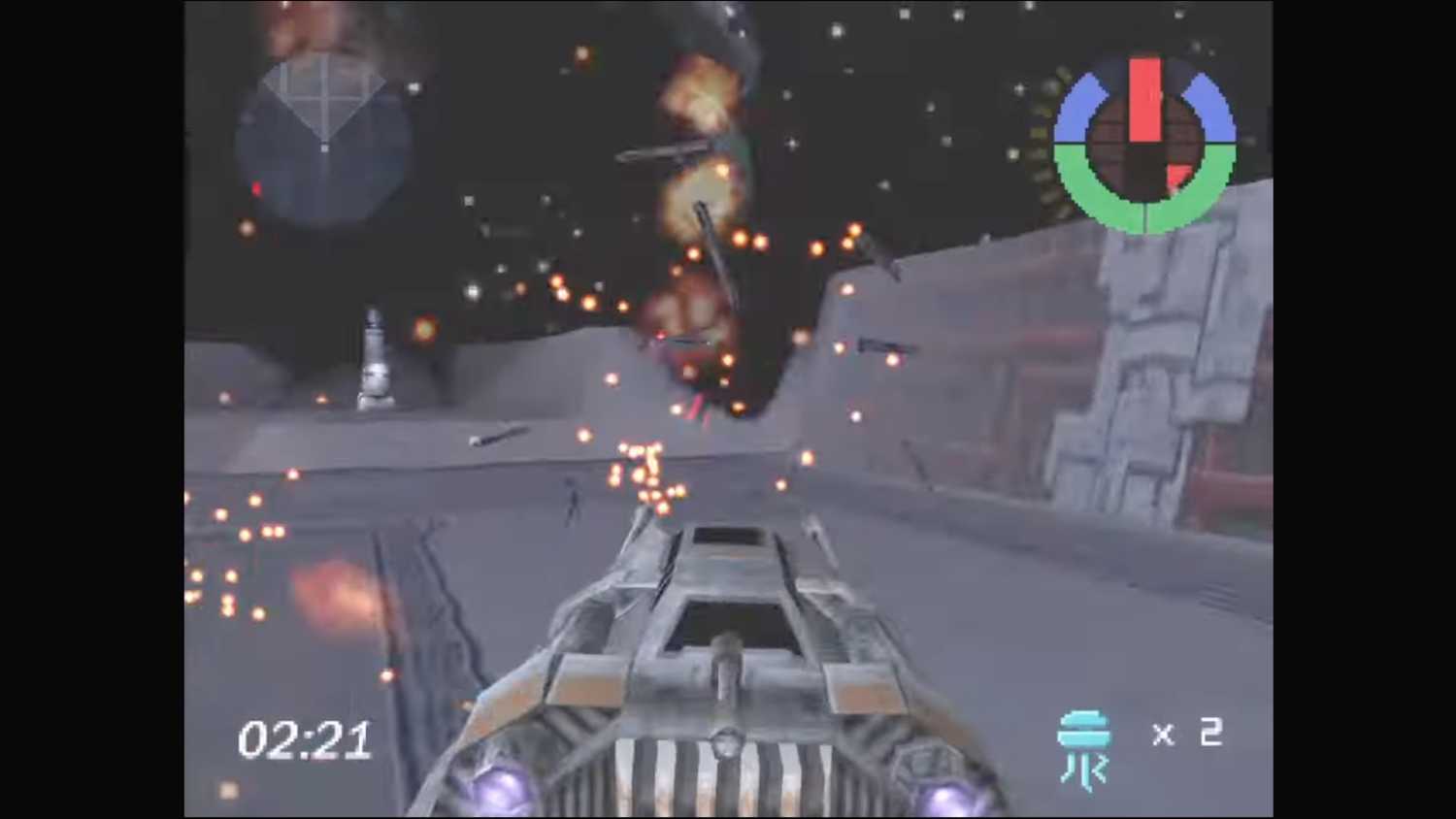 A screenshot of gameplay from Star Wars: Demolition