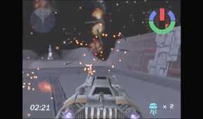 A screenshot of gameplay from Star Wars: Demolition