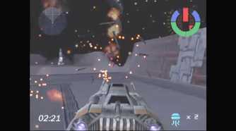 A screenshot of gameplay from Star Wars: Demolition