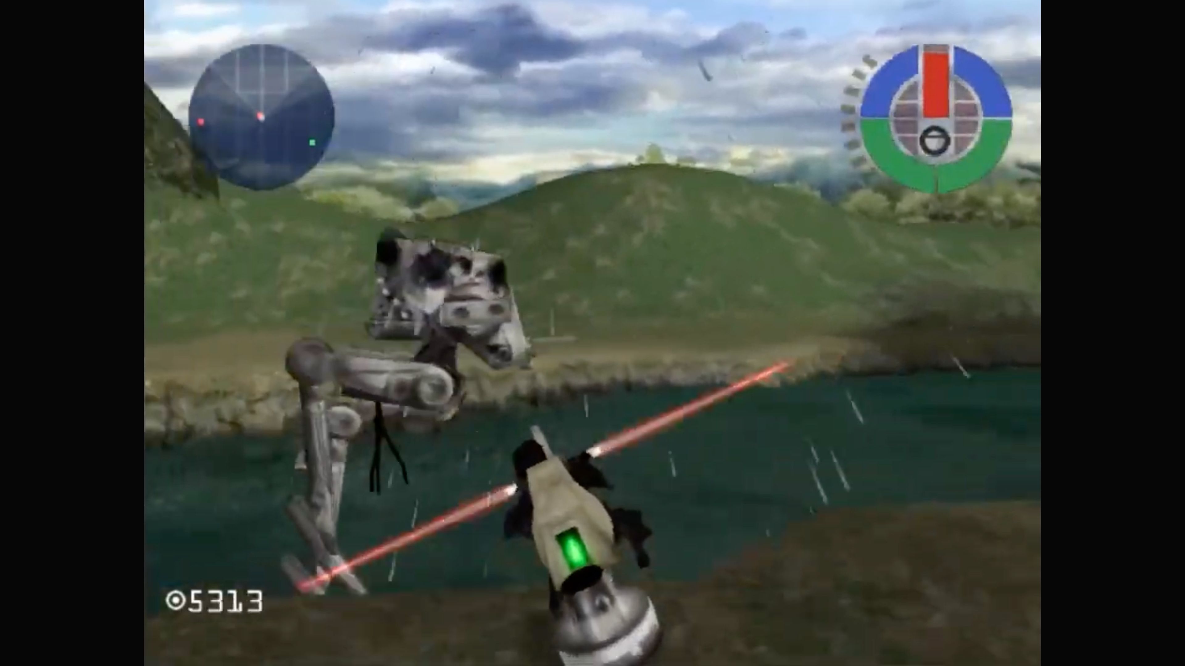 A screenshot of gameplay from Star Wars: Demolition