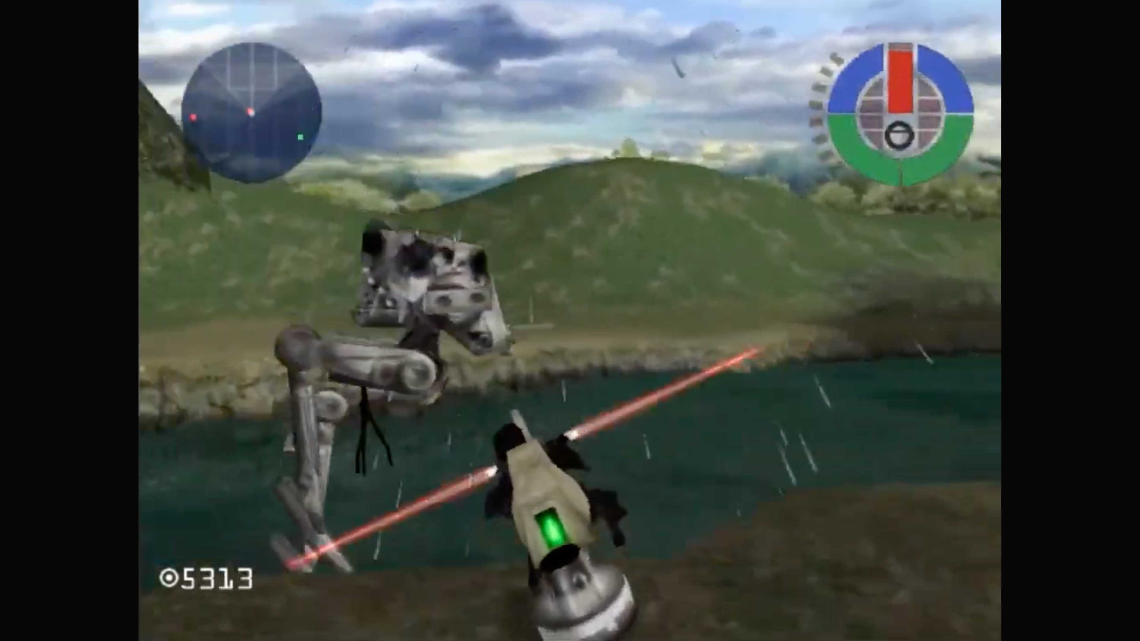 A screenshot of gameplay from Star Wars: Demolition