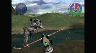 A screenshot of gameplay from Star Wars: Demolition