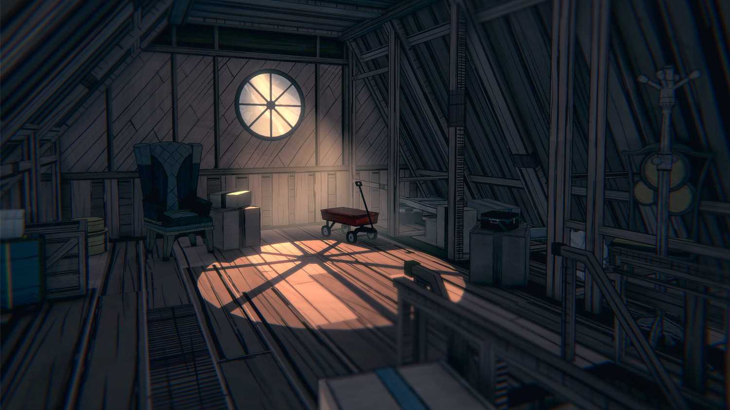 Blue Prince attic