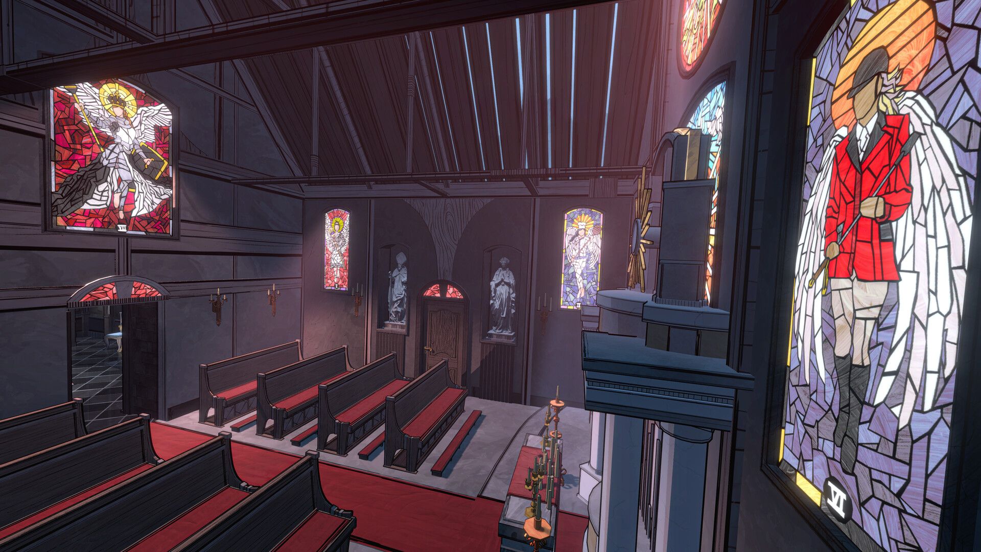 Blue Prince chapel room