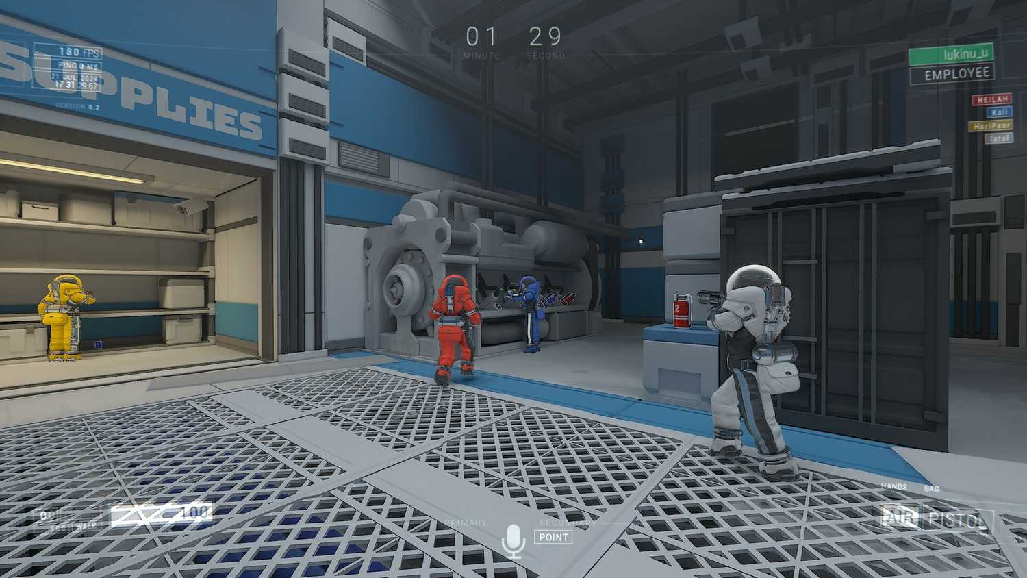Players performing tasks in Lockdown Protocol