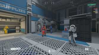 Players performing tasks in Lockdown Protocol