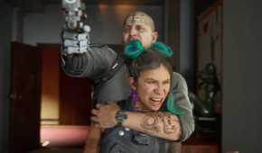 A criminal taking a hostage in Mindseye.