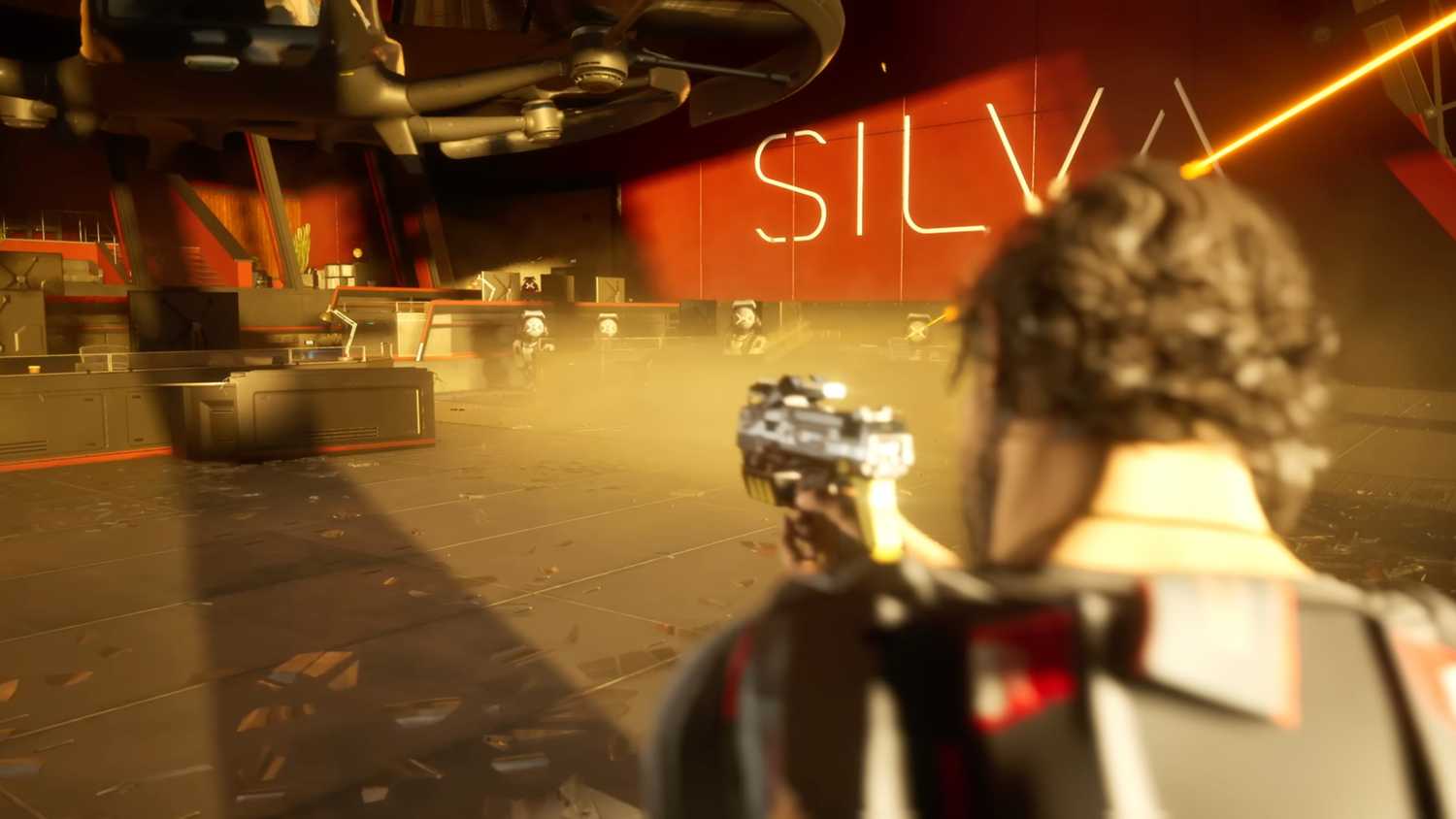 A firefight in Mindseye.