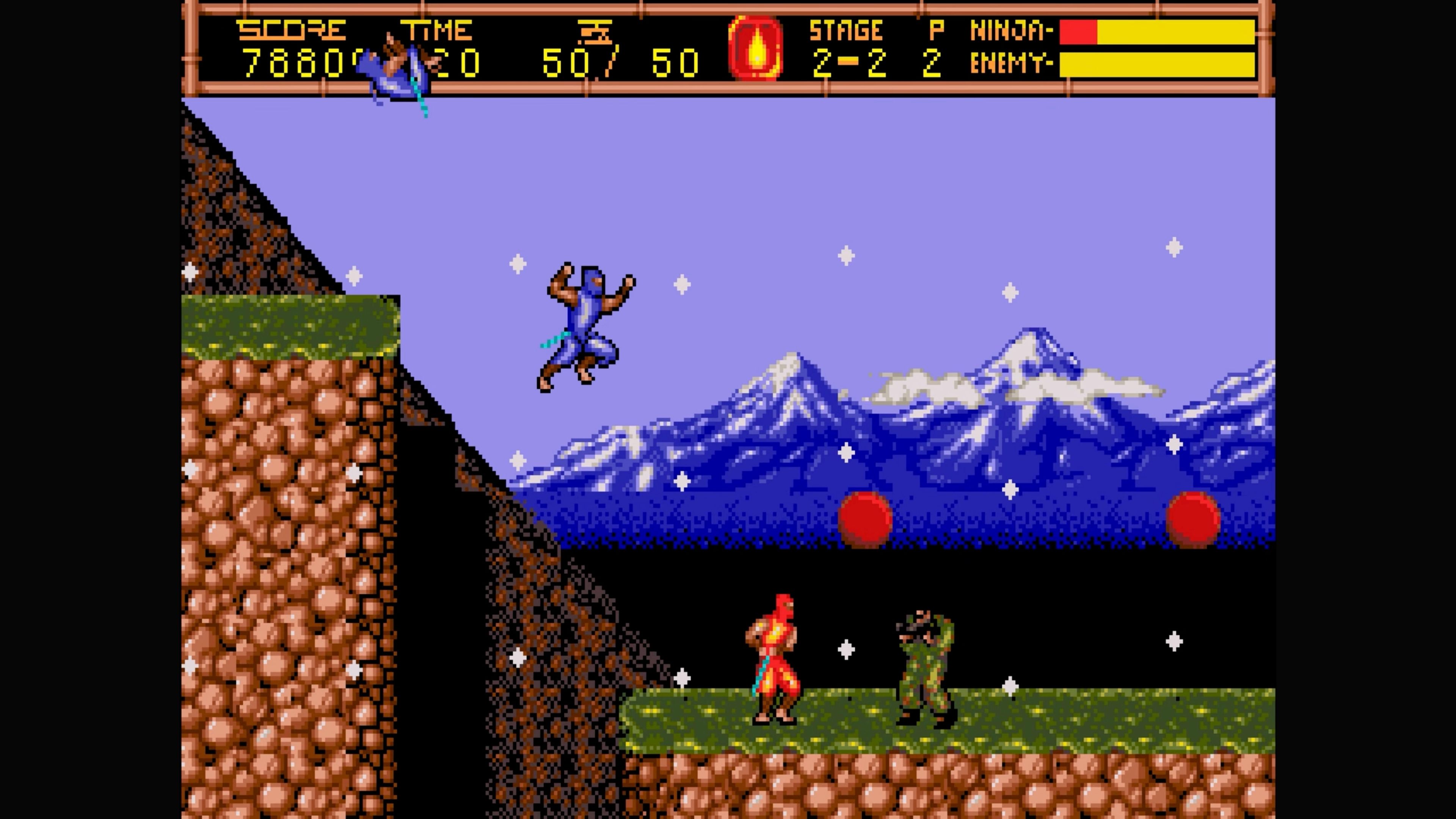 ninja gaiden 2 jumping off a cliff